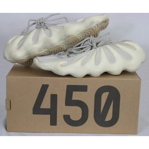 adidas Yeezy 450 Cloud White Mens 10.5 Knit Running Shoes H68038 main image 11